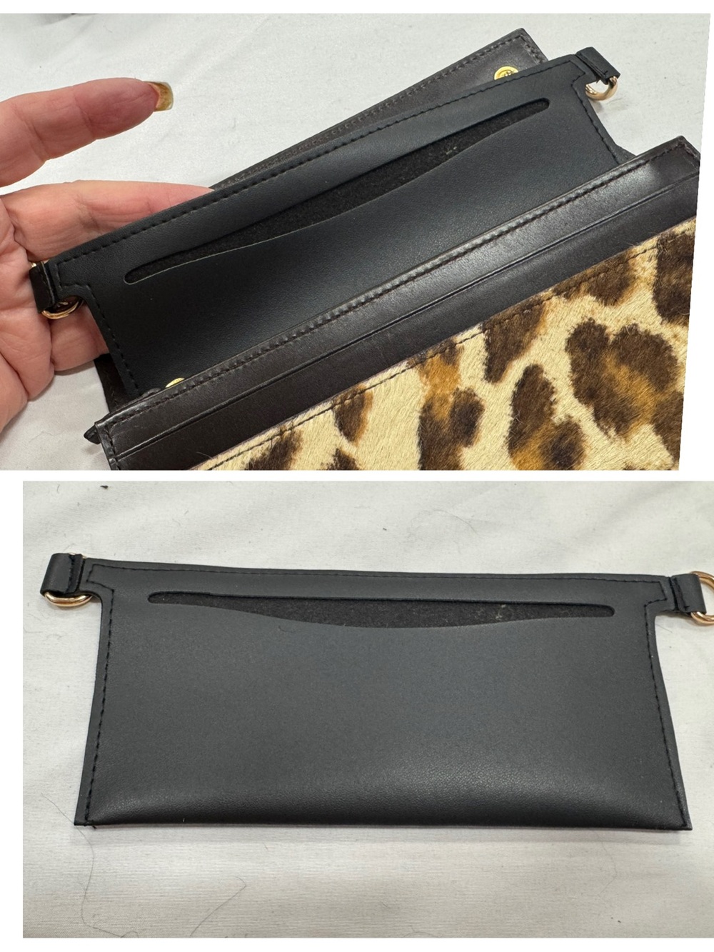 PRADA Leopard Calf Hair Leather Bi-Fold Wallet - Picture 12 of 12
